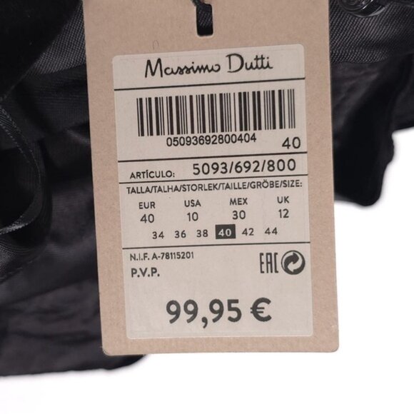 NWT MASSIMO DUTTI Women SILK MULBERRY Blend Velvet Trousers 5093/692/800 Size 8 - Picture 16 of 16